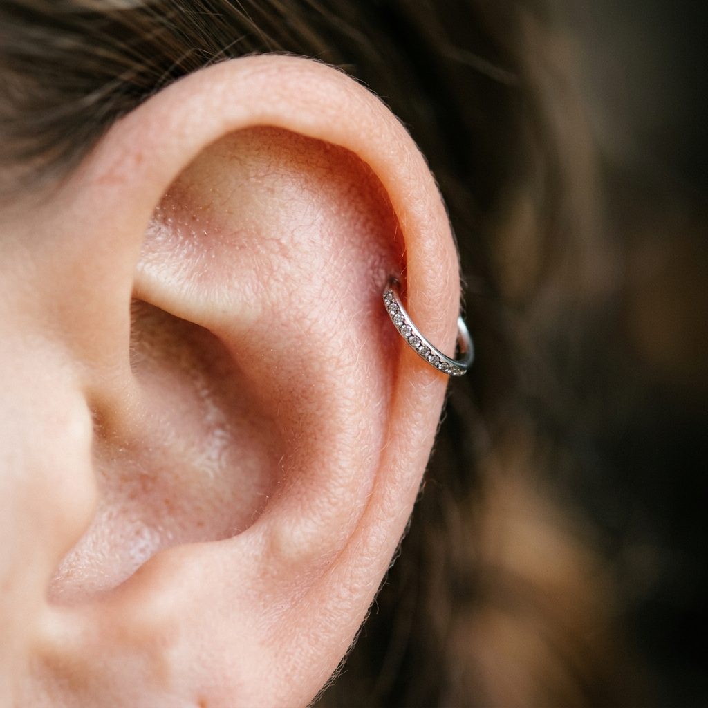 piercing en oreja HELIX