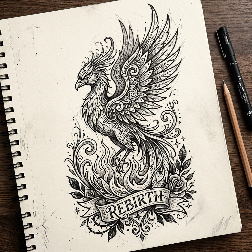diseño personalizado tatuaje boceto Moana Tattoo Zaragoza